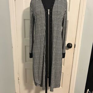 MICHAEL Michael Kors Black and White Midi Dress